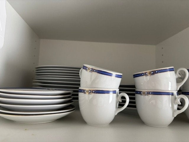 Servies - 30 stukken - 6 personen, Ophalen, Meerkleurig, Overige materialen, Klassiek