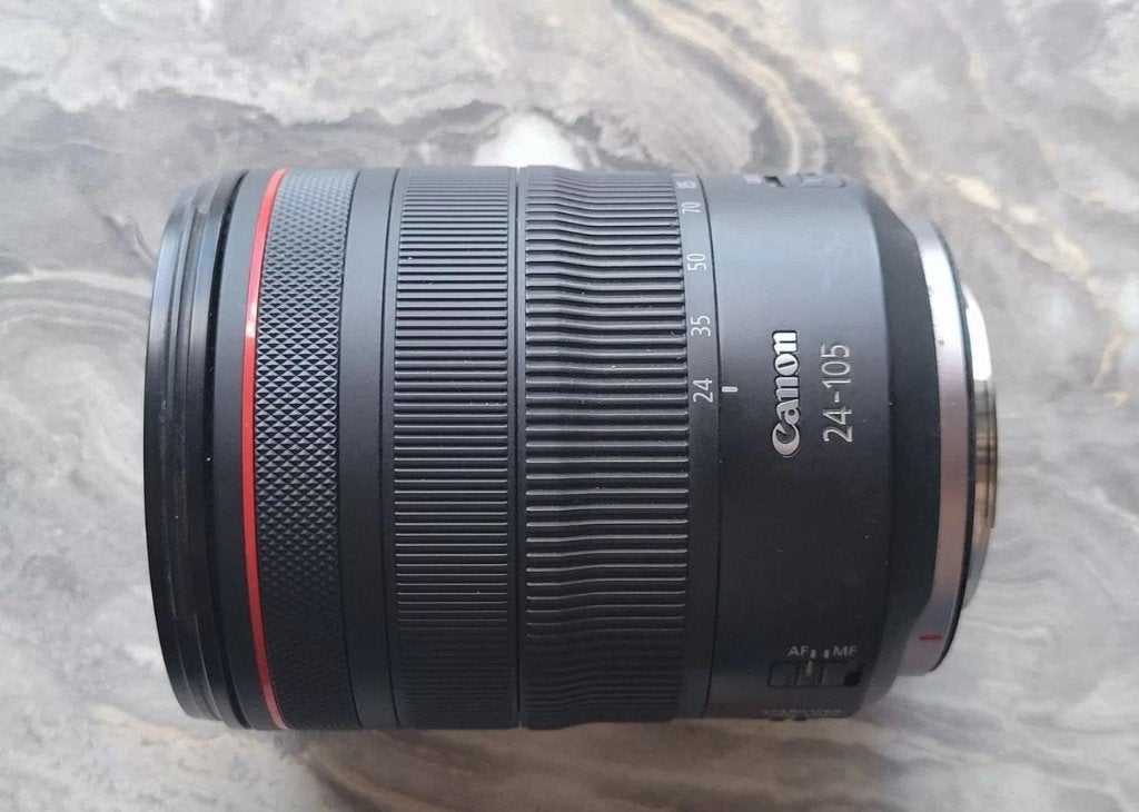 Canon RF 24 105 mm f4l is USM, Pare-soleil, Canon RF, Comme neuf, Canon