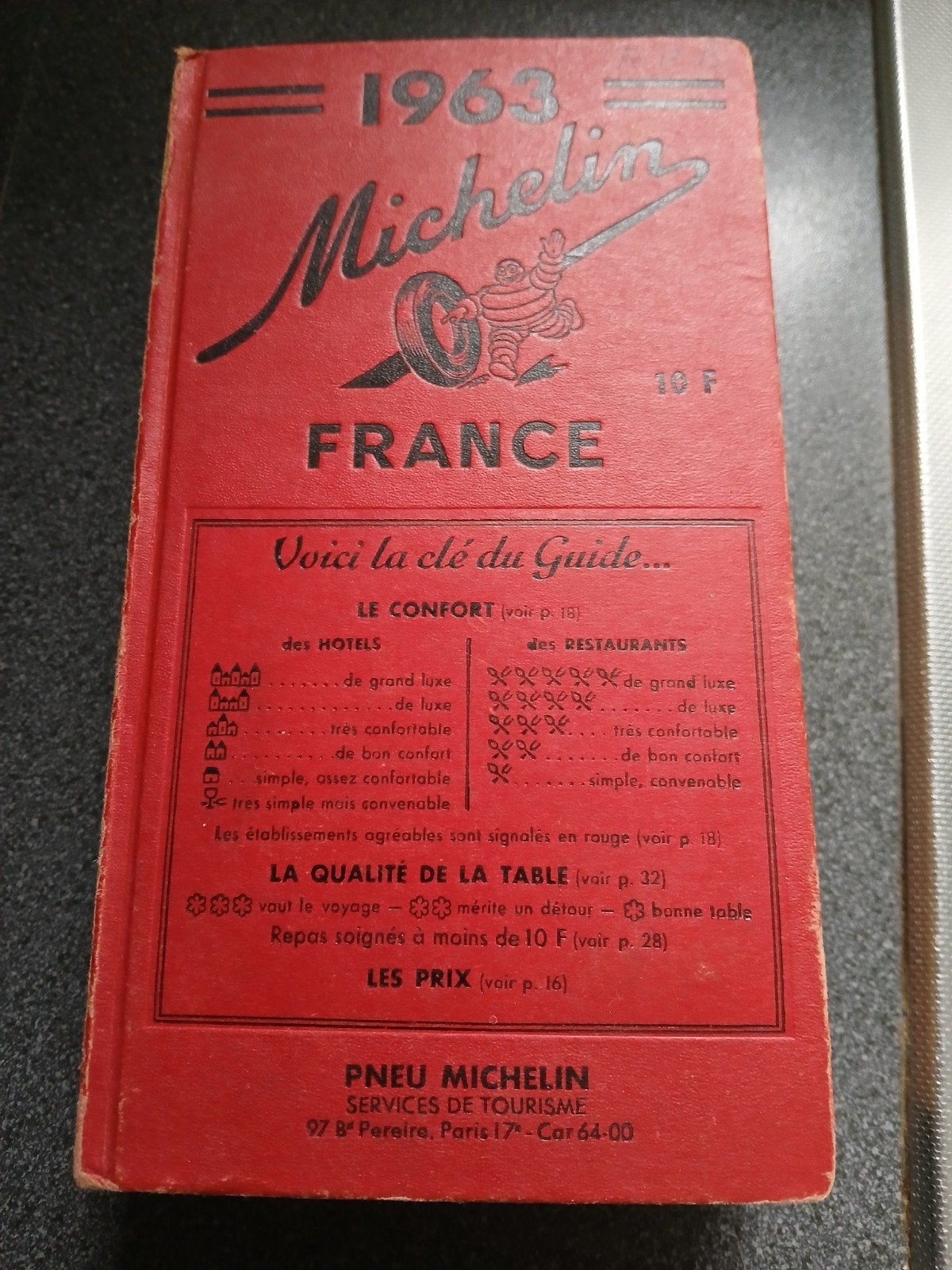 Michelin gids 1963 France, Boeken, Ophalen, Hotel- of Restaurantgids, Michelin