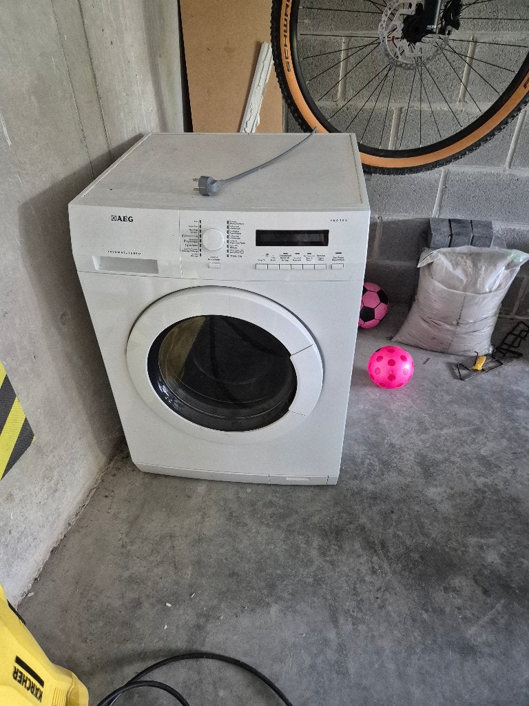 Wasmachine-droogmachine combi AEG, Enlèvement, Utilisé, Autoportant, AEG