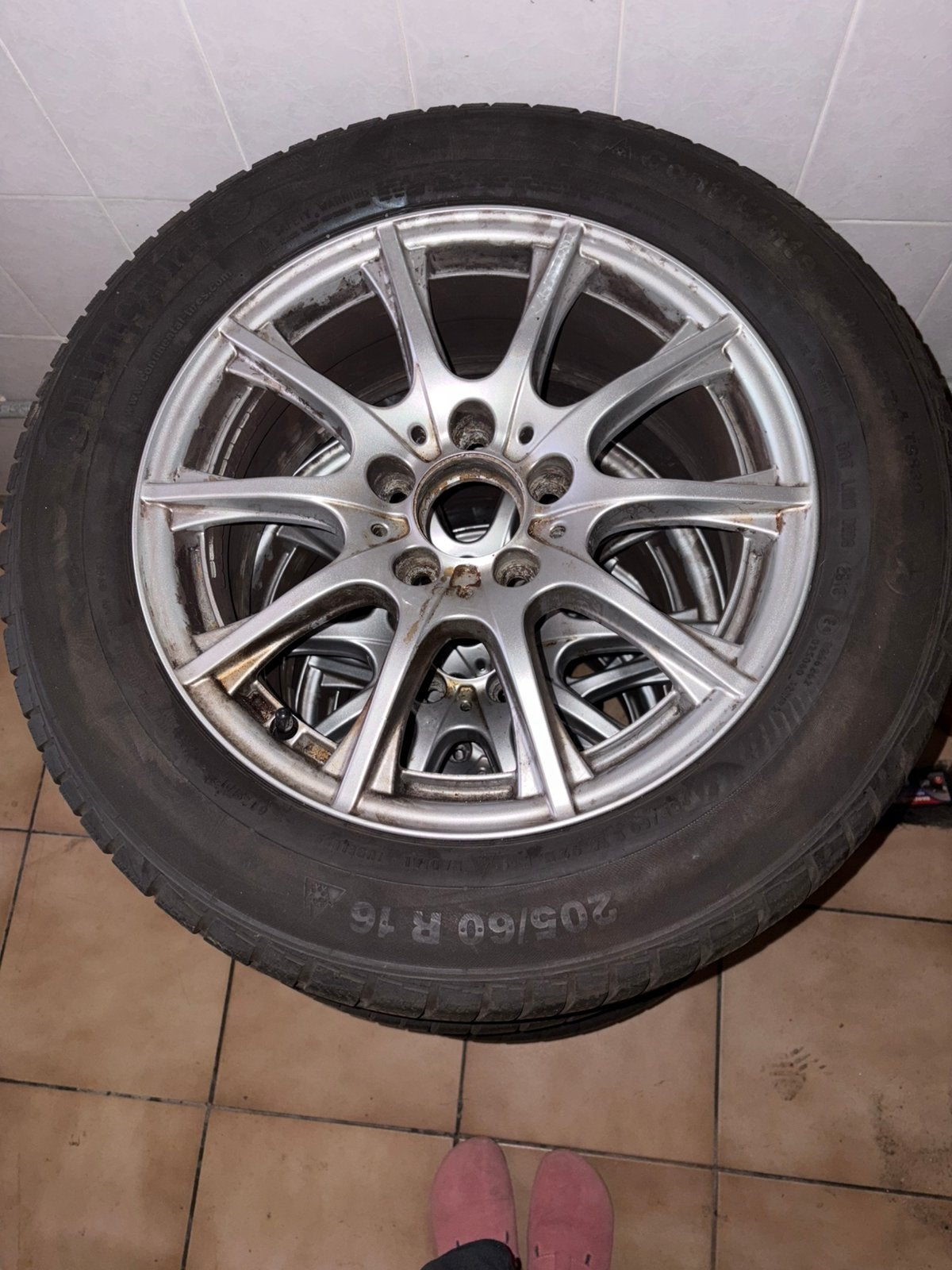 Jante/pneus d'origine Mercedes Classe C(W205)16" 205/60 R16, Pneus et Jantes, Pneus hiver, 16 pouces, Véhicule de tourisme