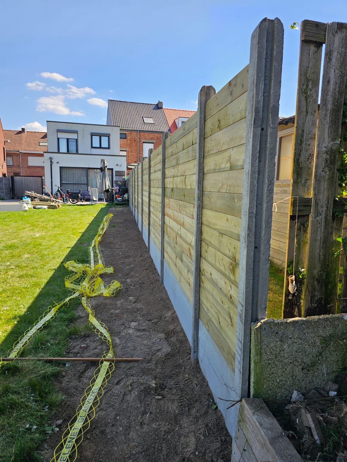 PREMIUM TUINAFSLUITING – TAND & GROEF – €119/M, Ophalen of Verzenden, Zo goed als nieuw, Hout