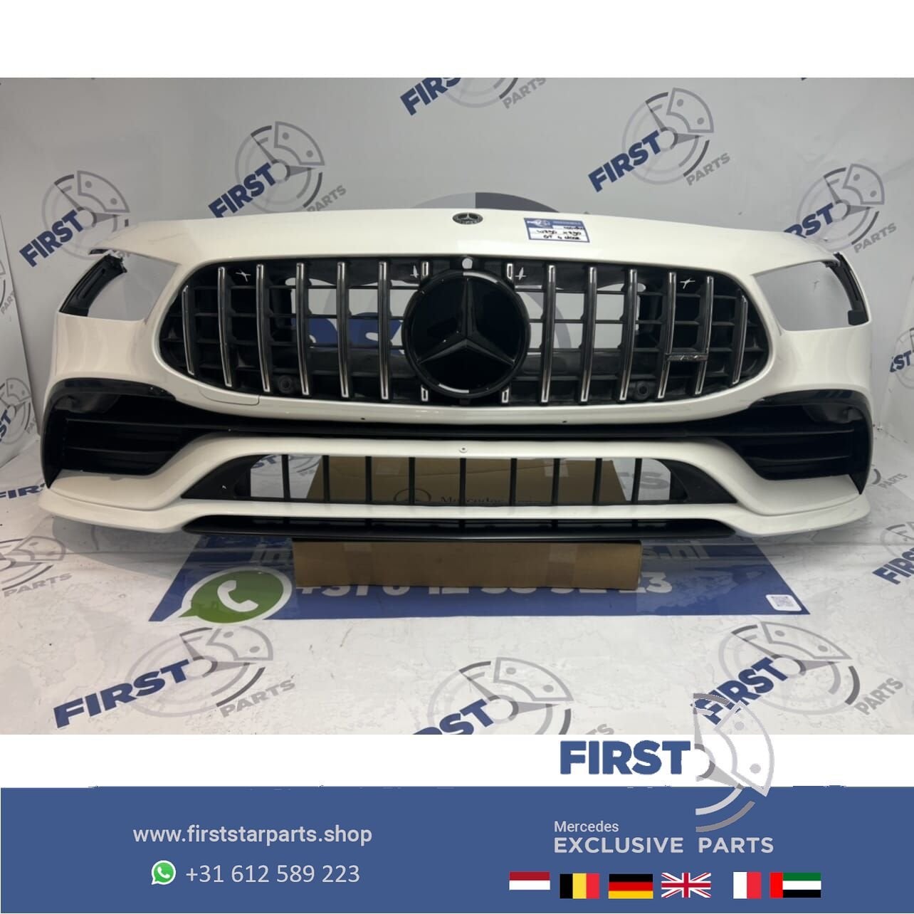 X290 W290 GT 43 53 4 DOORS COUPÉ AMG VOORBUMPER WIT COMPLEET, Utilisé, -, Avant, -