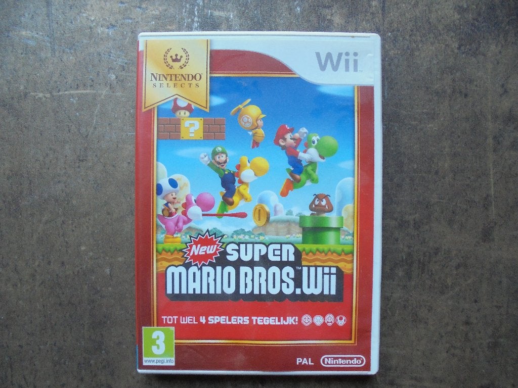 New Super Mario Bros. Wii voor Wii (zie foto's), Enlèvement ou Envoi, 1 joueur, Aventure et Action, Utilisé