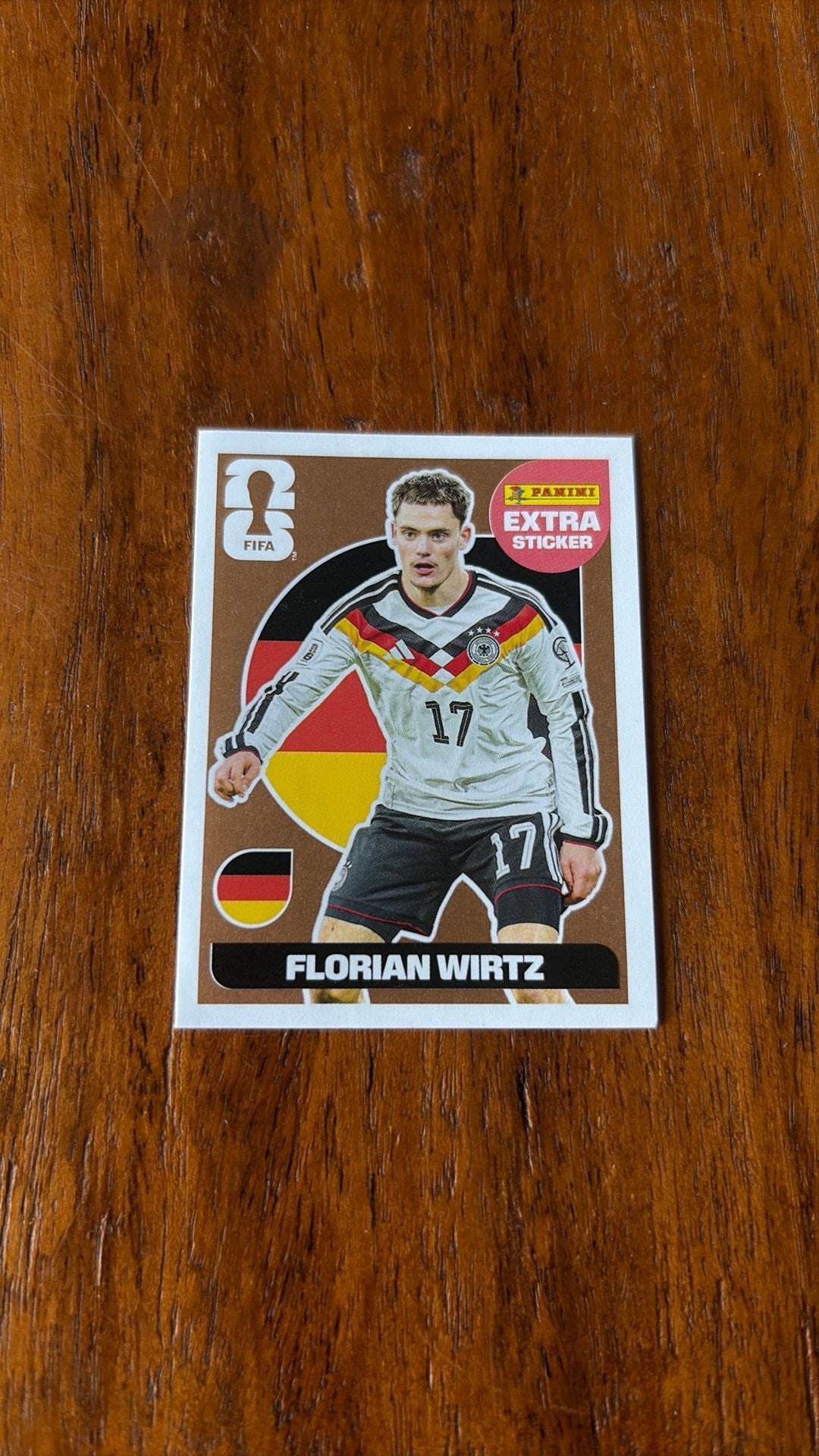 Panini WK2026 Florian Wirtz 17 Germany Extra Sticker Brons, Ophalen of Verzenden, Nieuw, Sticker
