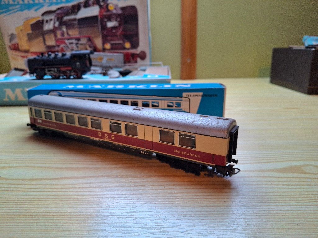 Märklin 4087 – Blikken TEE Restauratierijtuig DSG, Hobby en Vrije tijd, Ophalen, Wisselstroom, Gebruikt, Wagon