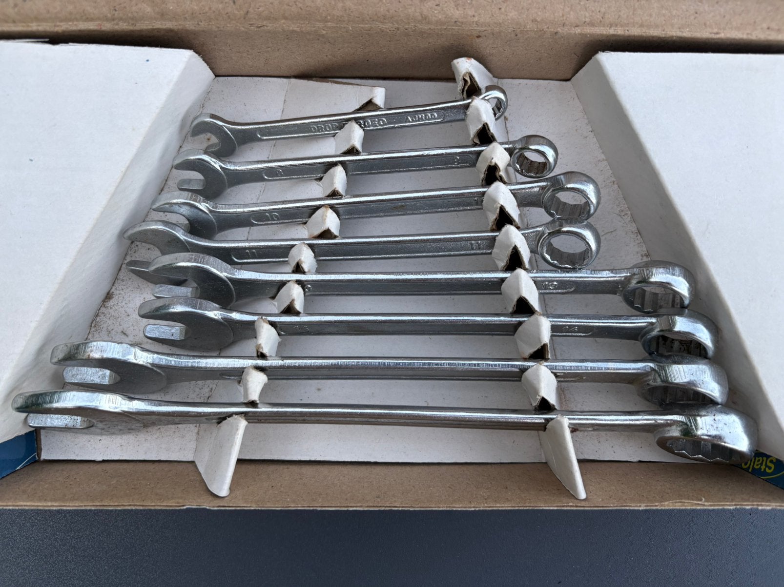 NIEUWE COMBINATIESLEUTELS GARAGEGEREEDSCHAP 11 nieuwe stuks, Doe-het-zelf en Bouw, Gereedschap | Handgereedschap, Ophalen of Verzenden