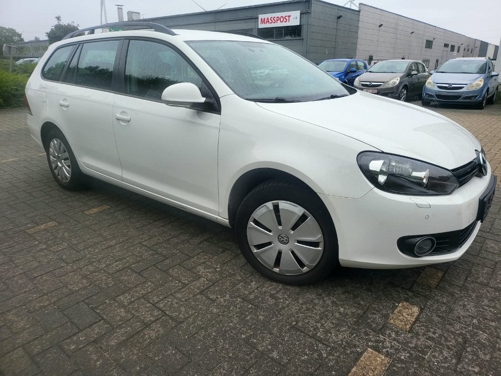 VW Golf VI Variant 2012 1.6TDI, Autos, Euro 5, Noir, 5 portes, Automatique