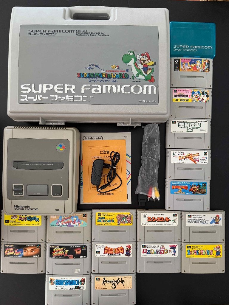 Super Famicom Console, jeux et accessoires, Games en Spelcomputers, Ophalen of Verzenden, Gebruikt, Met 1 controller, Met games