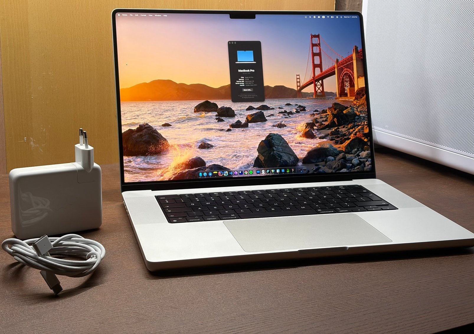 MacBook Pro 16" M1 Pro 16/512GB - QWERTY (91% bat)⁠, Ophalen, Qwerty, 512 GB, Zo goed als nieuw