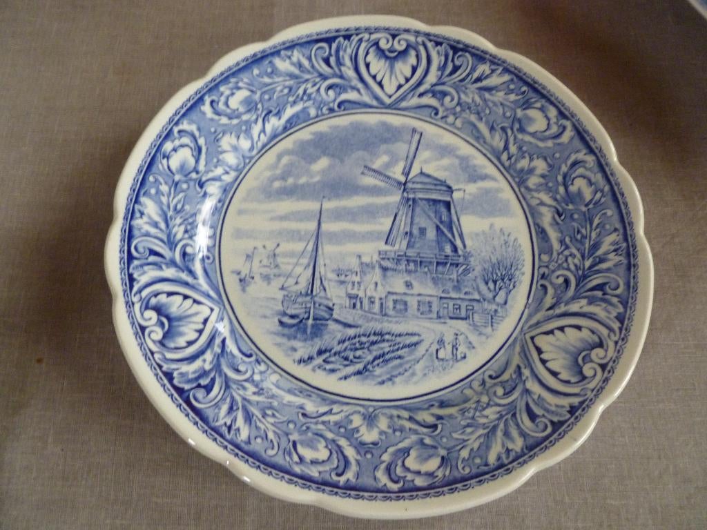 Delfts bord Boch dia 25 cm, Ophalen of Verzenden