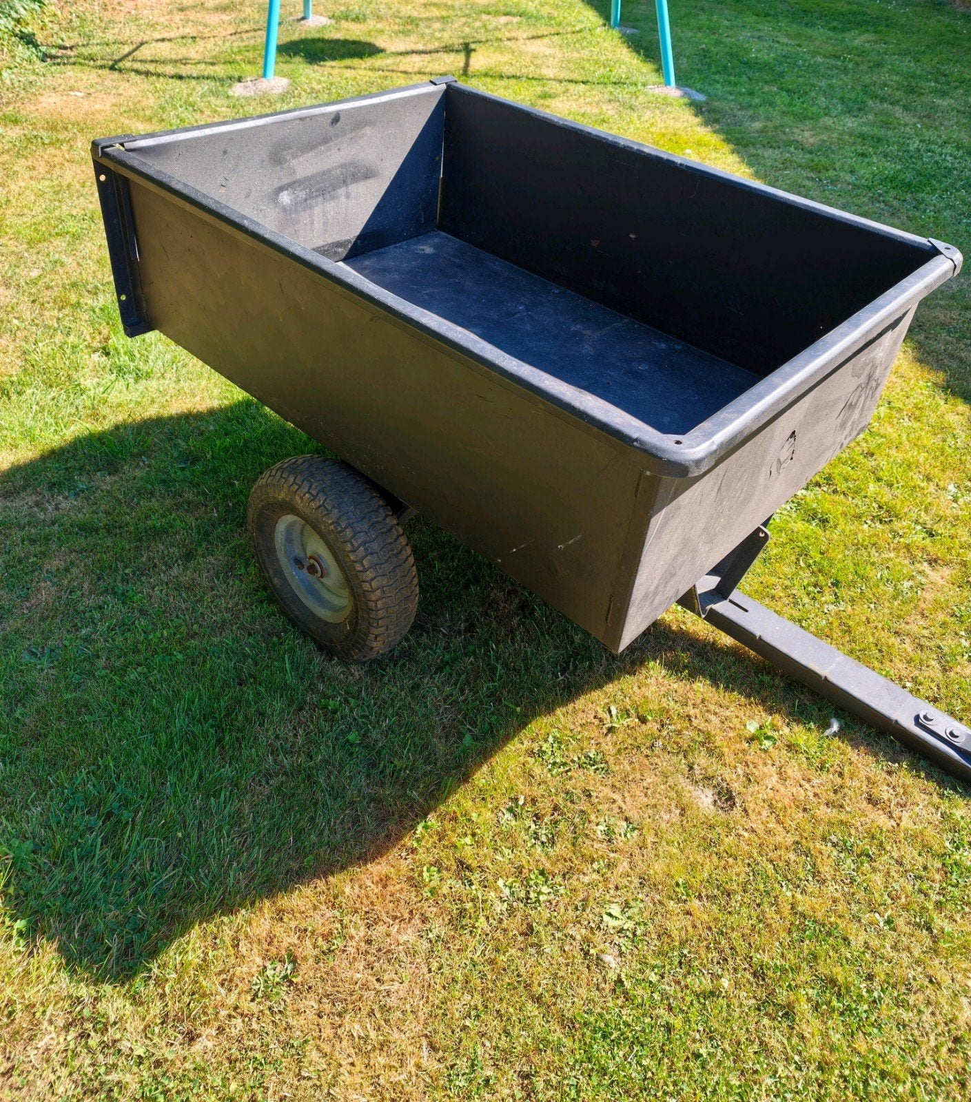 Remorque basculante tracteur tondeuse 125cm x 90cm, Enlèvement, Utilisé, Agrifab