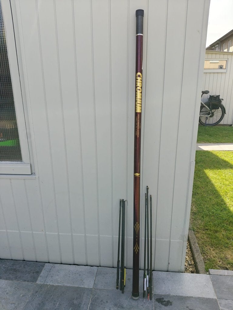 Fil de pêche chromé de 9,5 m + 6 topsets, Sports nautiques & Bateaux, Enlèvement, Ligne de pêche