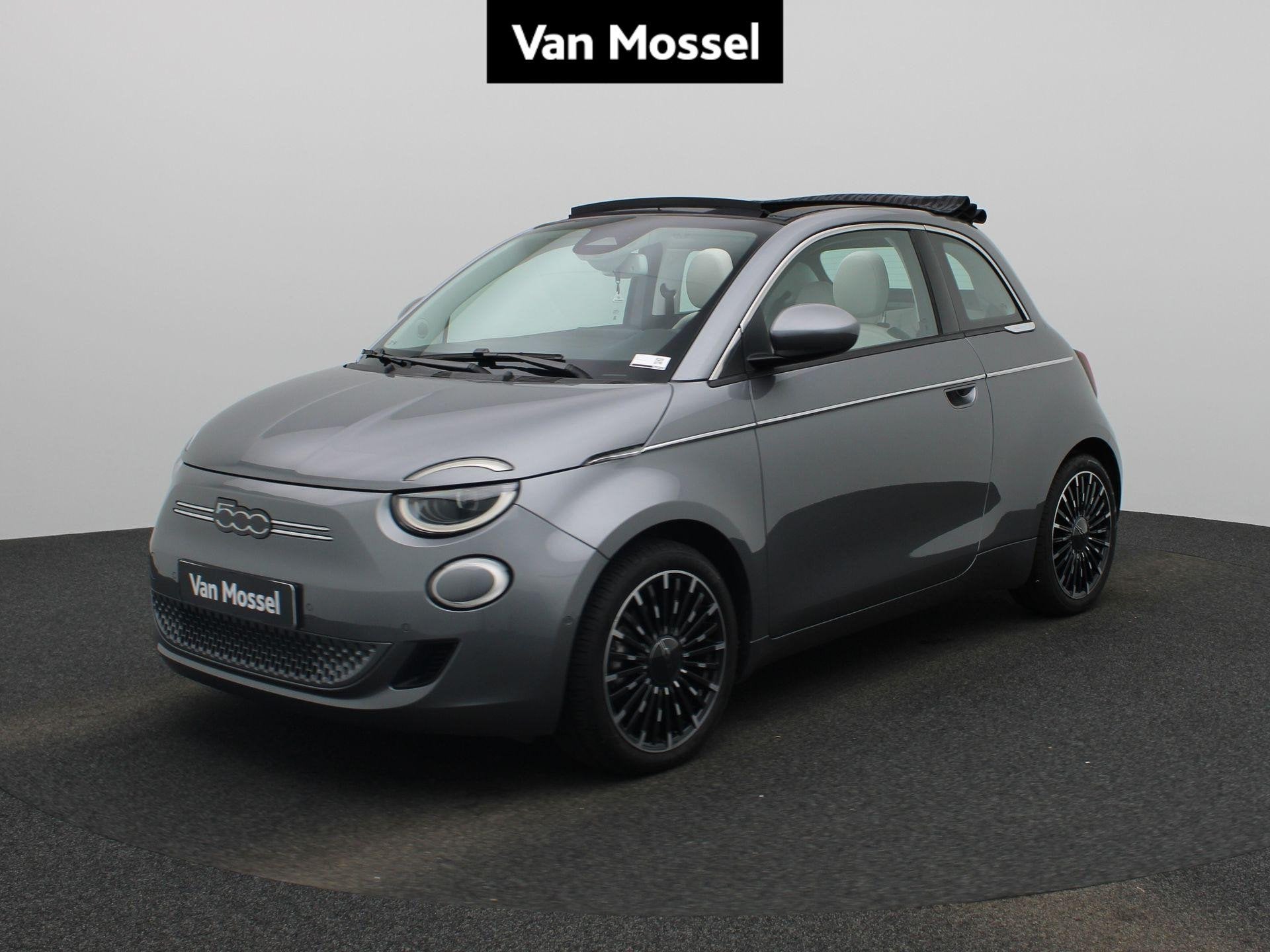 Fiat 500C La Prima 42 kWh (automatique), Autos, 1305 kg, Argent ou Gris, Achat, 87 kW