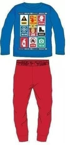 Brandweerman Sam Pyjama - Blauw/Rood - Maat 128 - Katoen, Ophalen of Verzenden, Nieuw, Jongen, Nacht- of Onderkleding