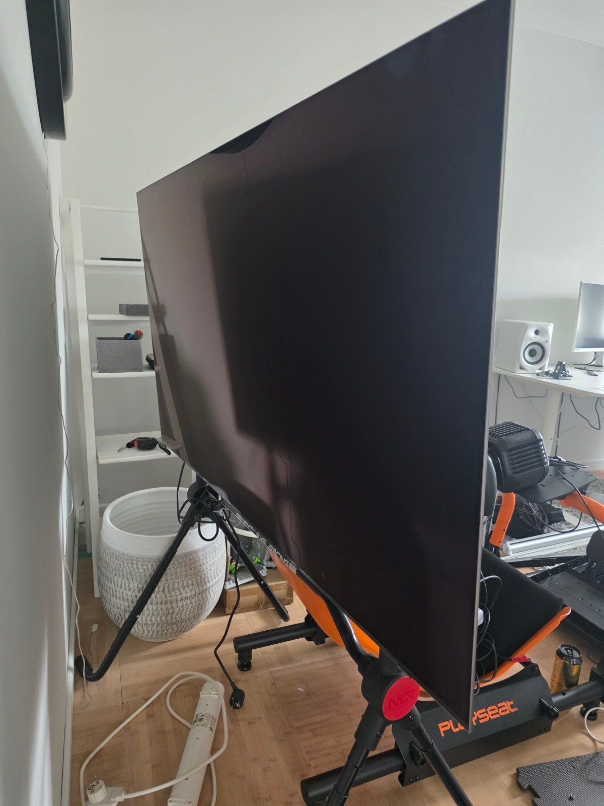 Samsung 55" QD-OLED TV (QE55S95BAT) – Weinig speeluren, Audio, Tv en Foto, Ophalen, Zo goed als nieuw, Samsung, 100 cm of meer