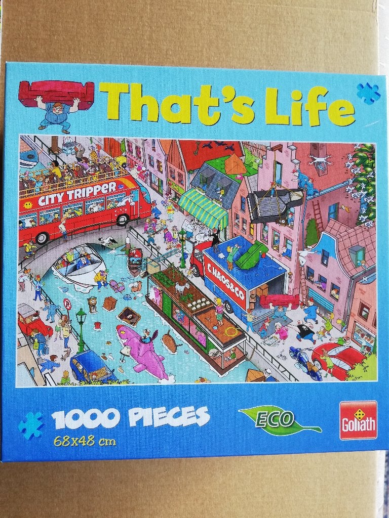 4 puzzels That's Life 1000 stuks, Ophalen, Gebruikt, Legpuzzel