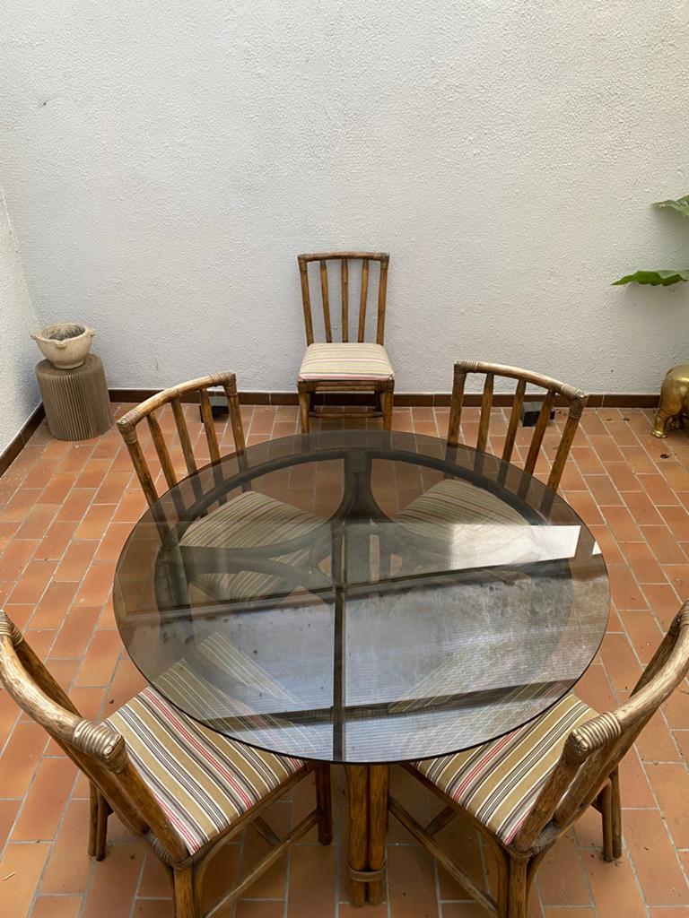 Table en bamboo massif Maugrion, Enlèvement, Comme neuf