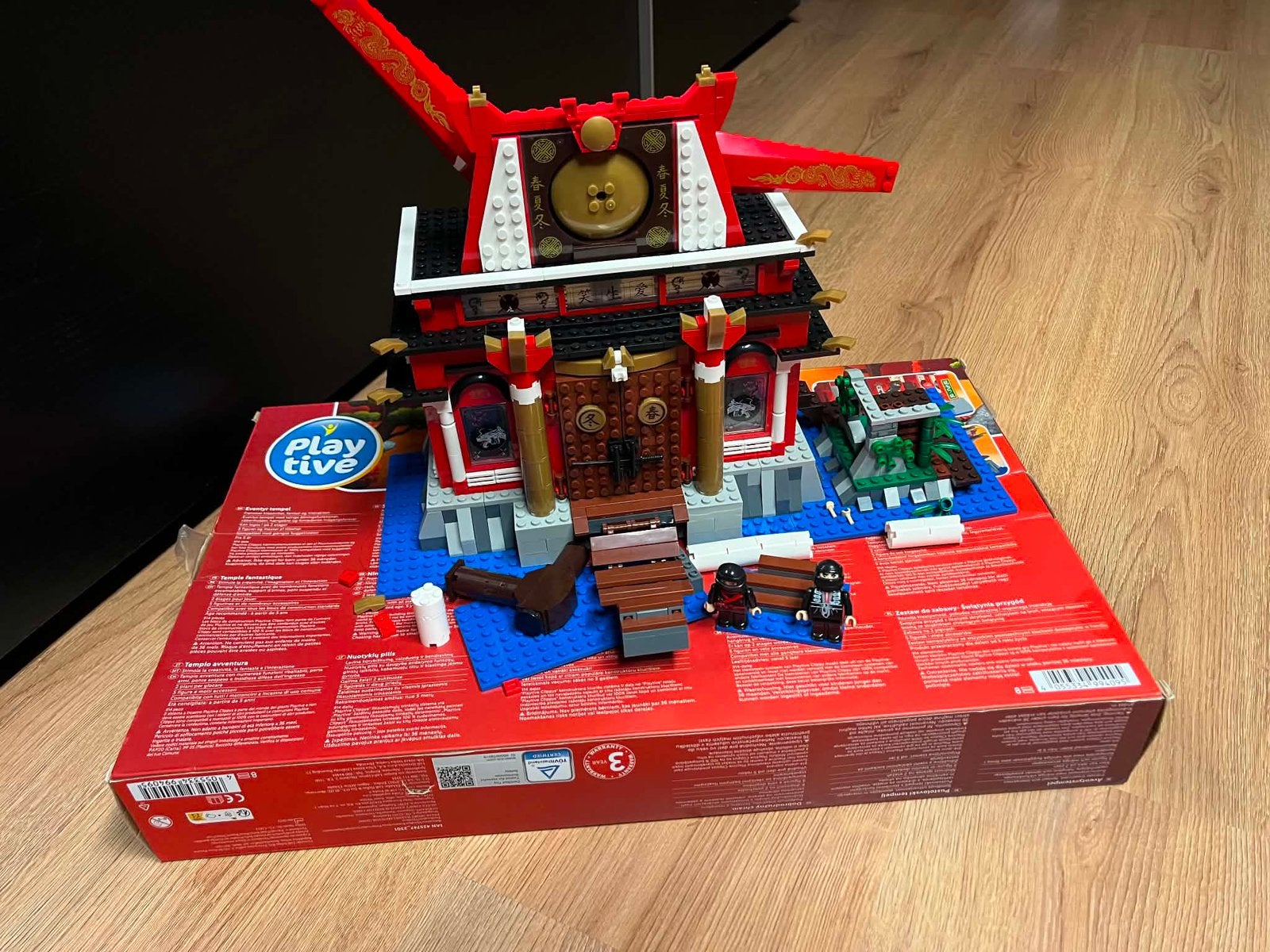 Set de construction de temples Playtive Ninja - 914 pièces, Enlèvement ou Envoi, Comme neuf, Autres marques