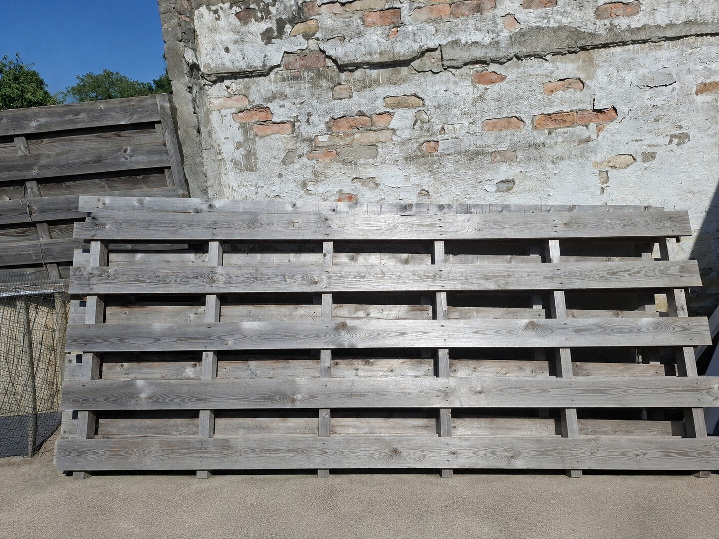 Houten pallet 120  297 cm  per stuk, Ophalen, Pallet