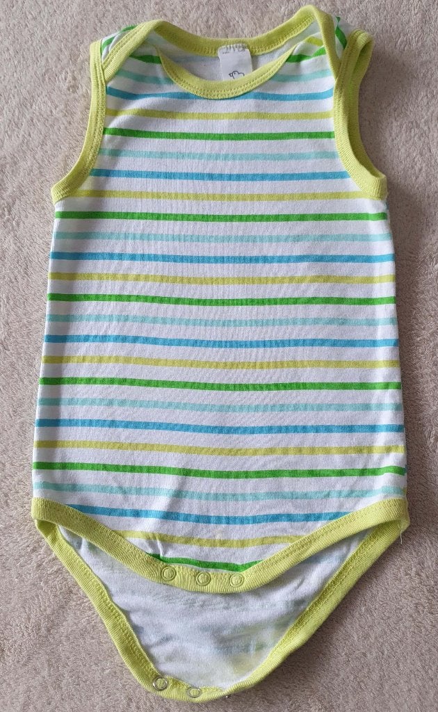 Body sans manches rayé - Taille 80 - Baby Club, Kinderen en Baby's, Ophalen, Zo goed als nieuw, Jongetje of Meisje, Nacht- of Onderkleding