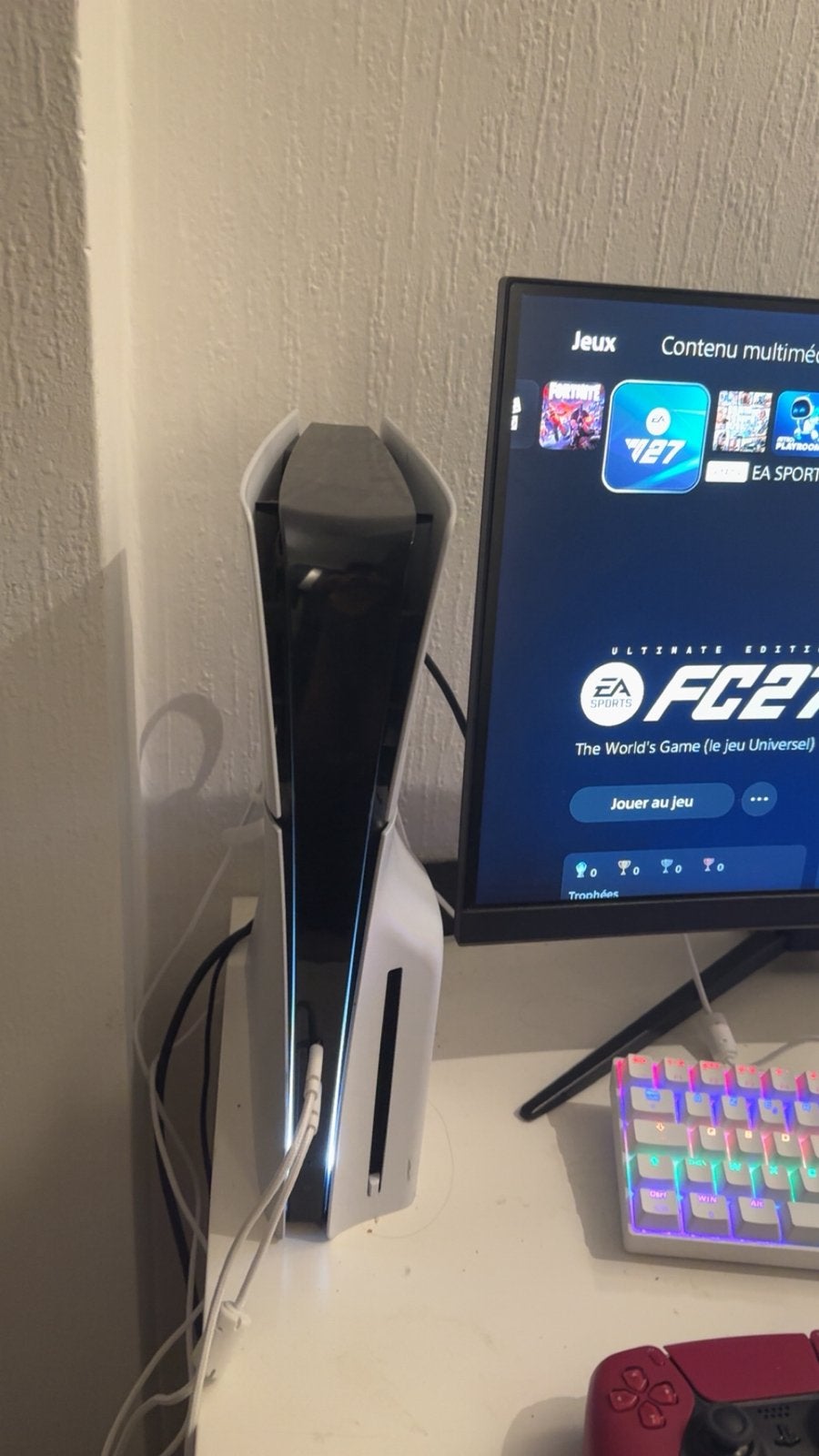 Playstation 5 avec 2 manettes + ecran msi 144hz, Enlèvement ou Envoi, Comme neuf, Playstation 5