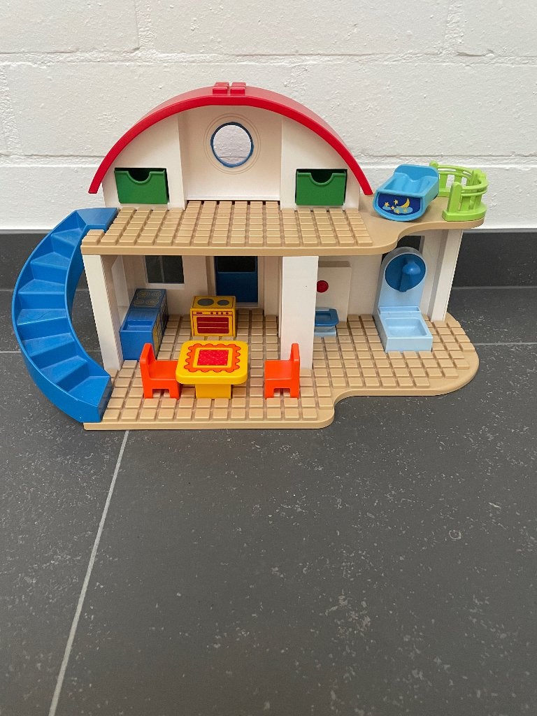 Playmobil 123 - woonhuis, Enfants & Bébés, Enlèvement ou Envoi, Bâtiment, 1.2.3, Utilisé