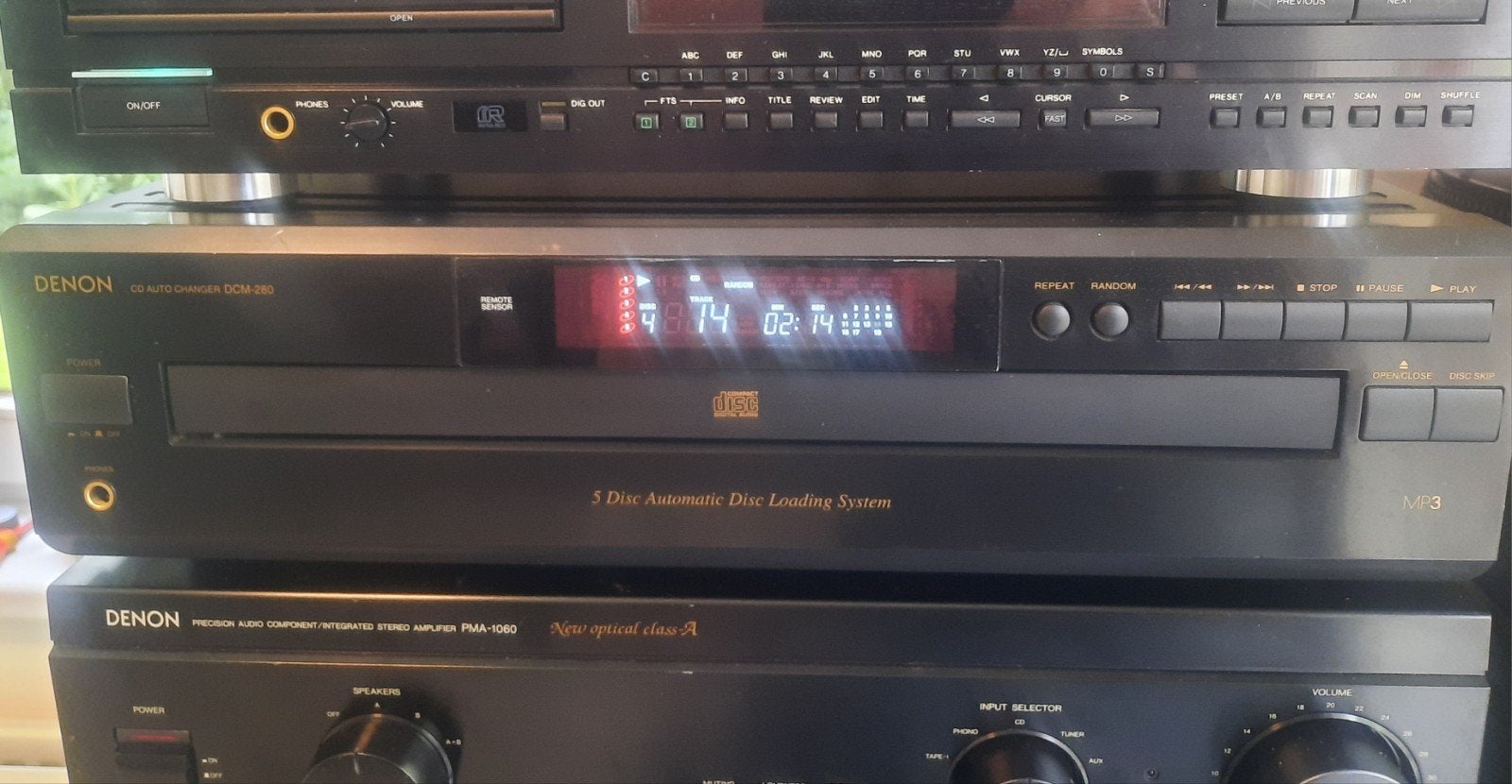 DENON DCM-280 cd wisselaar nog in goede staat., Audio, Tv en Foto, Cd-spelers, Ophalen, Gebruikt, Wisselaar
