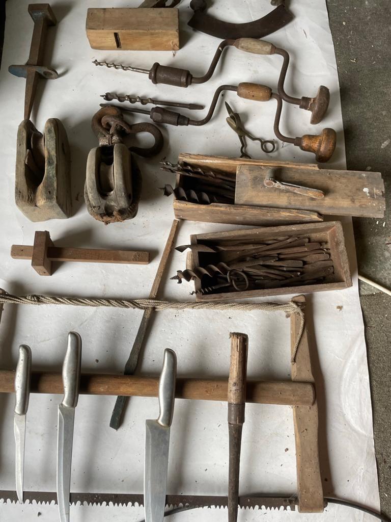 Oud gereedschap, Ophalen, Gebruikt