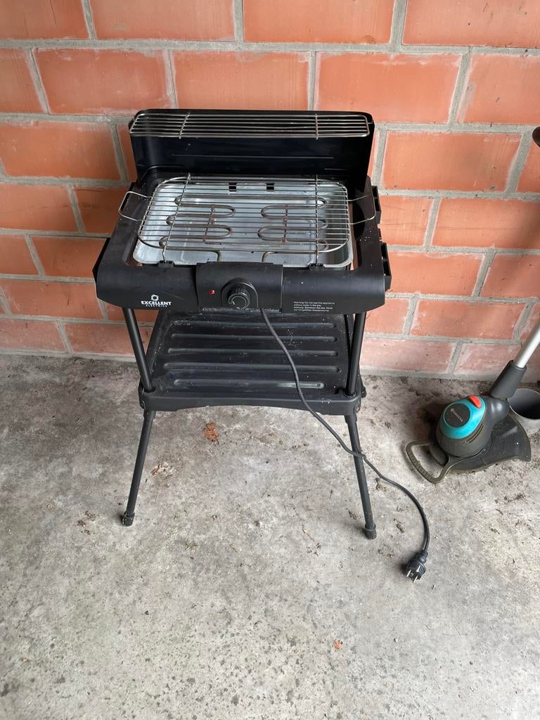 Elektrische BBQ barbecue Excellent Electric met standaard, Ophalen, Zo goed als nieuw