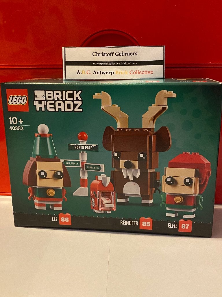 Lego Brickheadz - 40353 - Rendier, Elf en Elfie, Ophalen, BrickHeadz, Lego, Nieuw