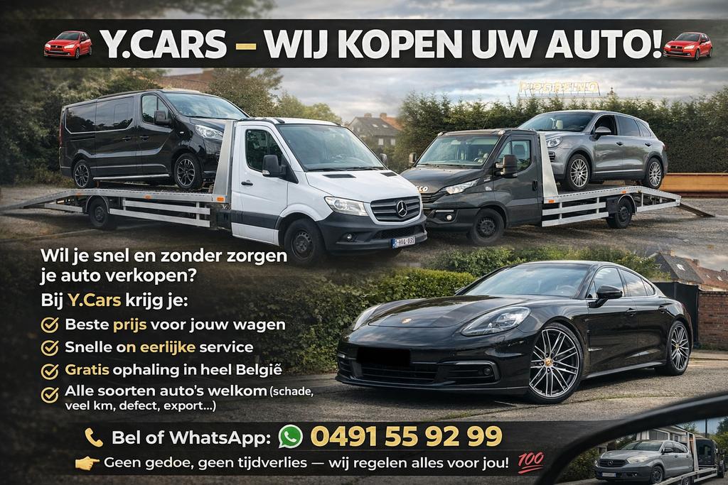 Bienvenue chez Y.cars opkoper alle wagens 0491559299, Enlèvement