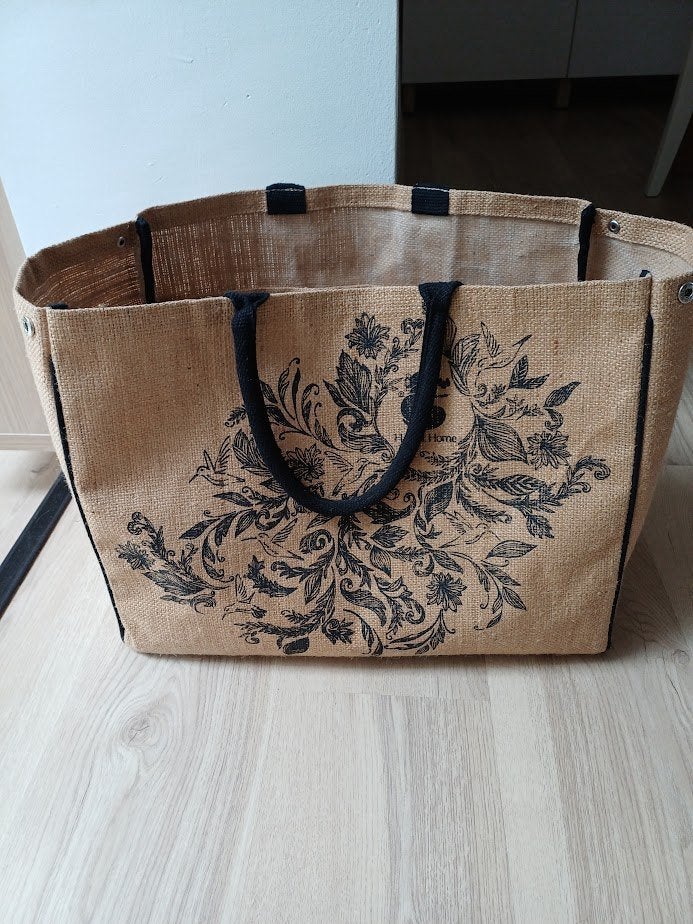 Grand sac en jute H2O, Enlèvement ou Envoi, Comme neuf