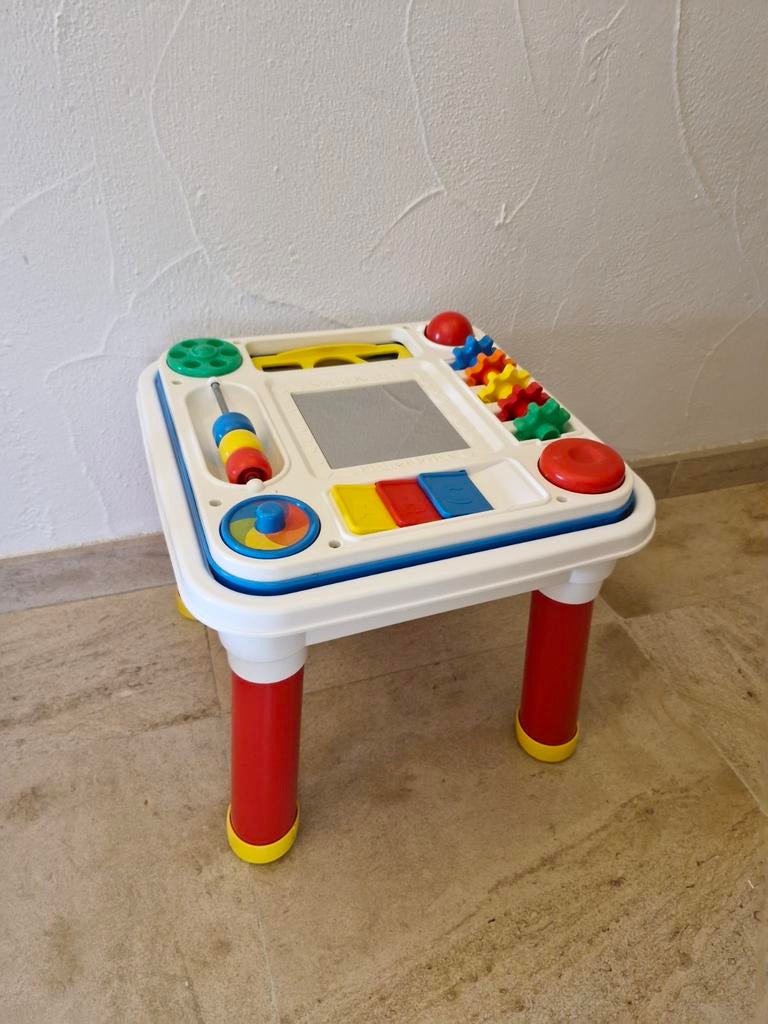 Fisher price 3 in 1: speeltafel, looprekje en speelboog, Ophalen