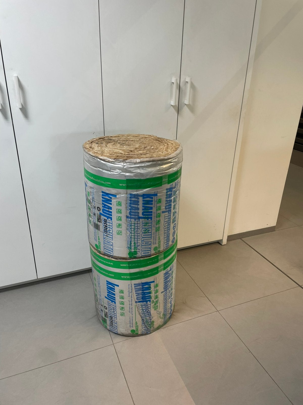 KNAUF Glaswol met folie 150 mm dik, 12 cm of meer, Nieuw, 15 m² of meer, Glaswol