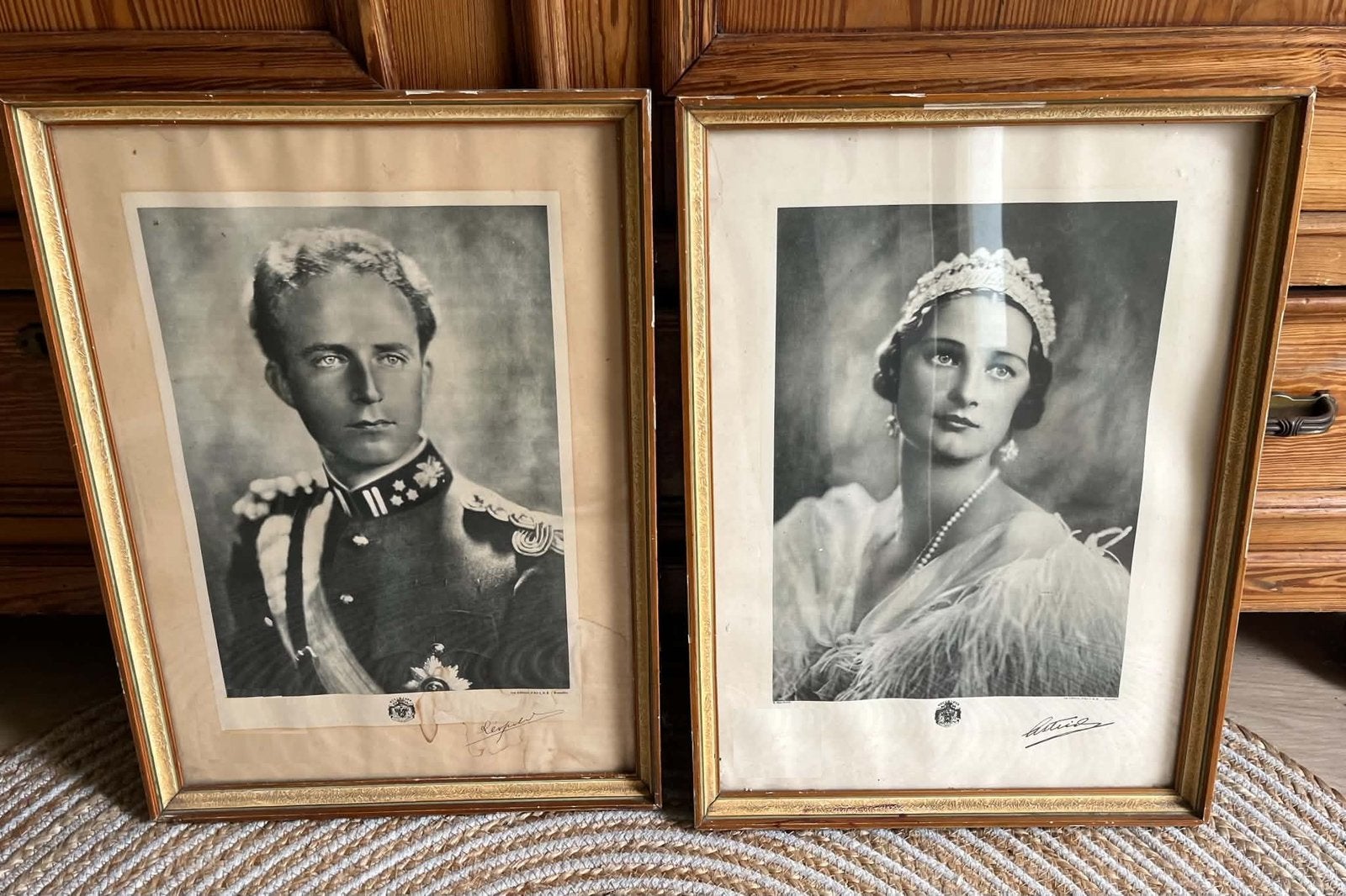 Portret Koning Leopold III en Koningin Astrid, Ophalen of Verzenden, Gebruikt, Overige typen