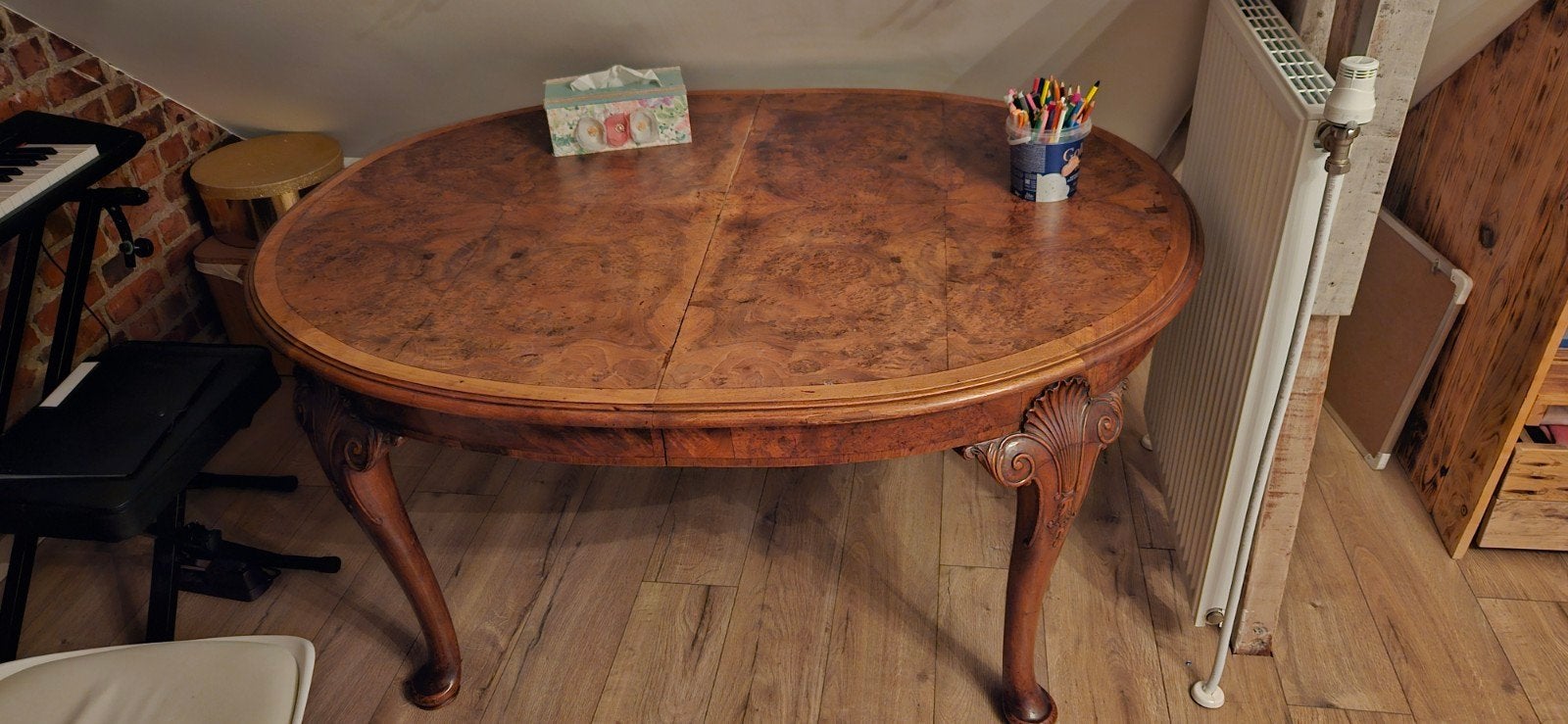 oud masiefhout tafel...kerselaar zeker 100 jaar oud, Ophalen