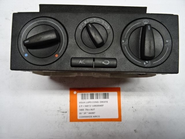 PANNEAU DE COMMANDE CLIMATISATION Lupo (6X1) (1J0820045F), Utilisé, Volkswagen