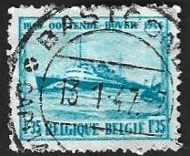 1 Postzegel België 1946 Maildienst Oostende-Dover, Navigation, Oblitéré, Enlèvement ou Envoi, Affranchi