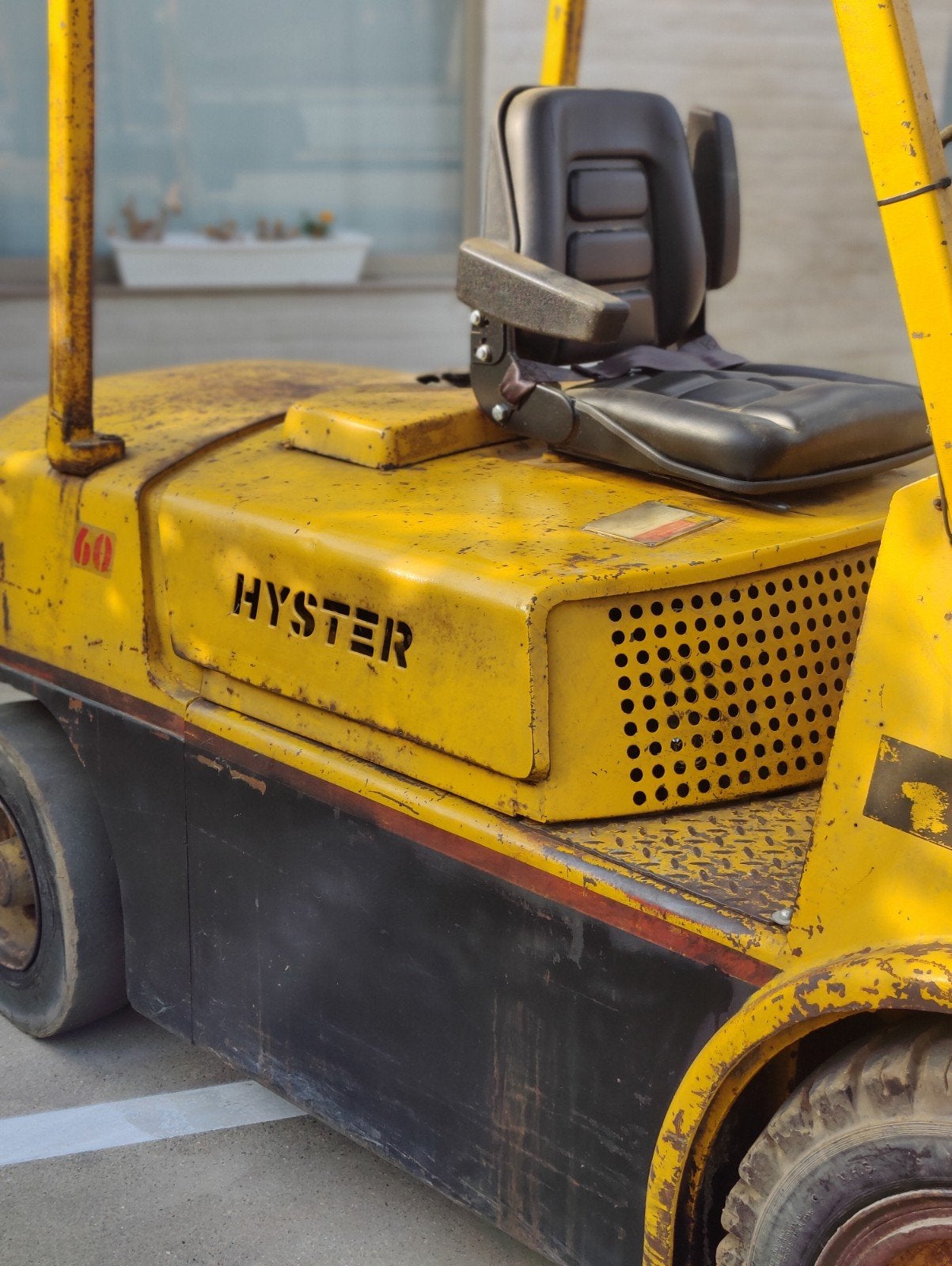 Hyster diesel heftruck Groot onderhoud gehad en nieuwe sides, Enlèvement