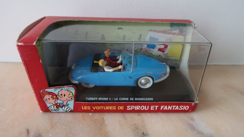 Spirou / robbedoes auto, Ophalen of Verzenden, Gebruikt, Beeldje of Figuurtje