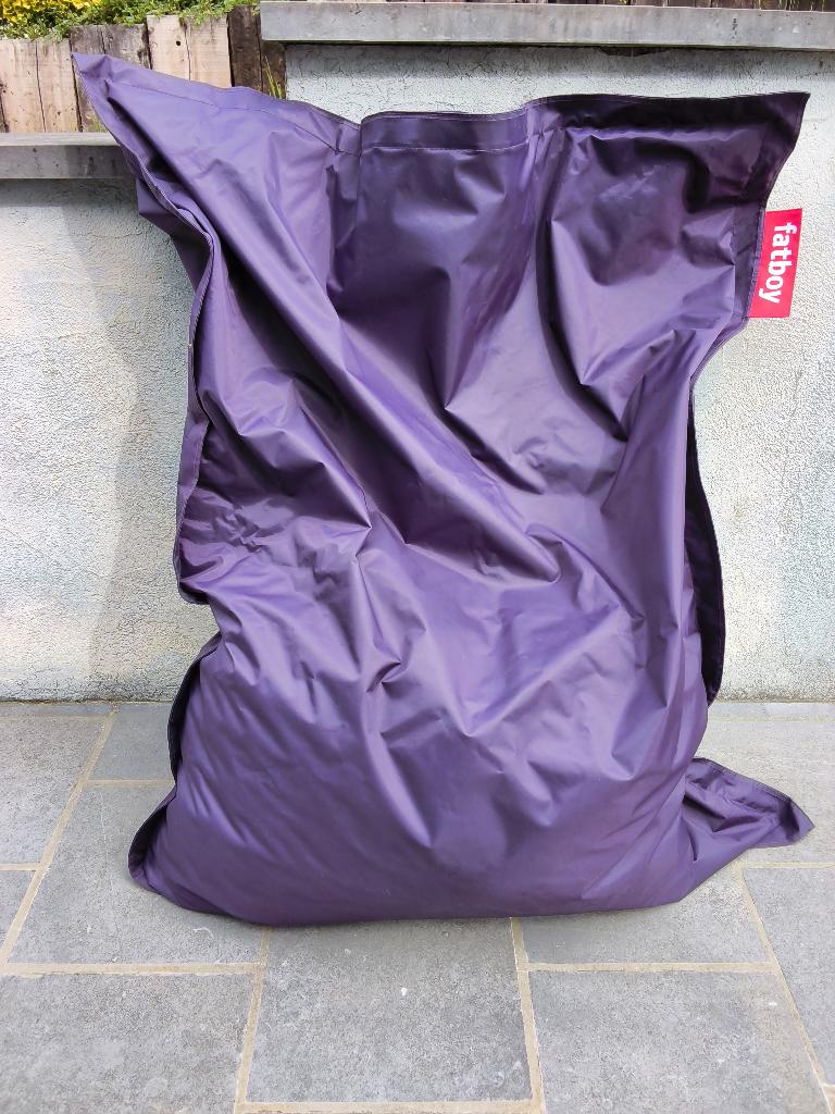 FATBOY Original grote zitzak voor buiten/binnen (135x180 cm), Ophalen, Zo goed als nieuw, Paars, Zitzak