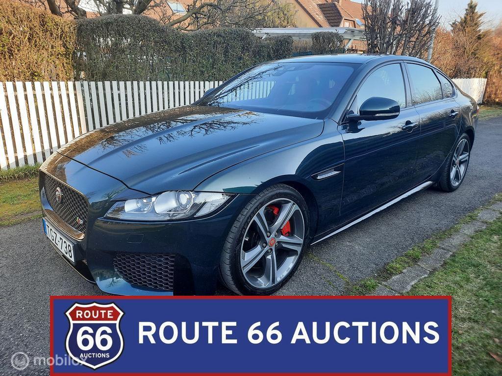 Jaguar XF S AWD | 2016 | Route 66 Auctions, Auto's, Jaguar, Gebruikt, Zwart, XF, Bedrijf