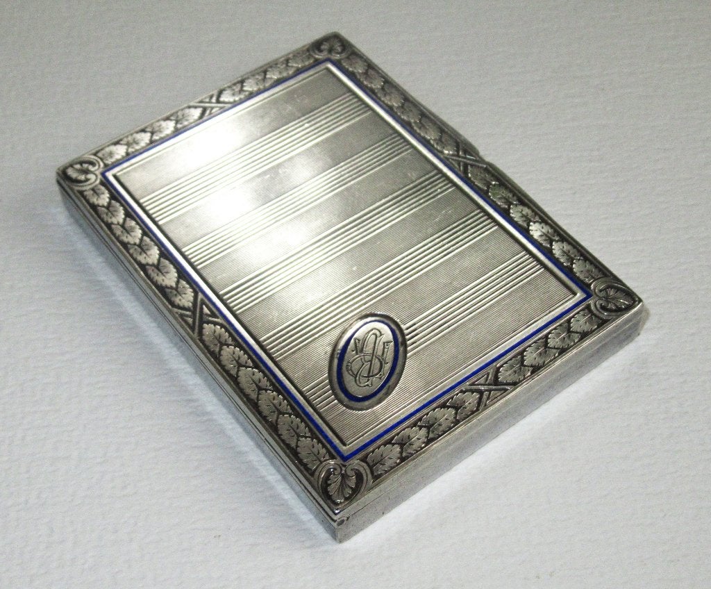 Art Deco Zilveren 900 sigarettendoos van de jaren 30., Antiek en Kunst, Antiek | Zilver en Goud, Zilver, Ophalen of Verzenden