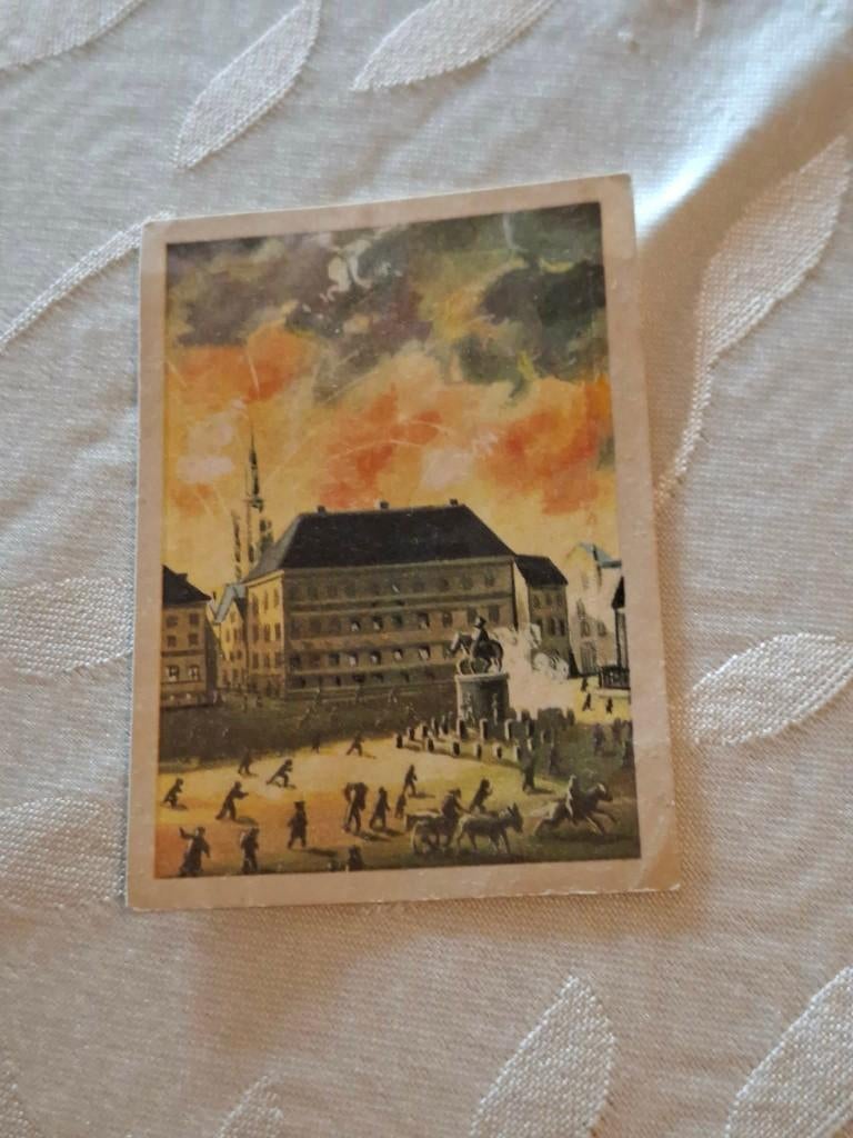 Prentje/Chromo : Bombardement van Kopenhagen, Gebruikt, Ophalen of Verzenden, Voor 1940, Prent