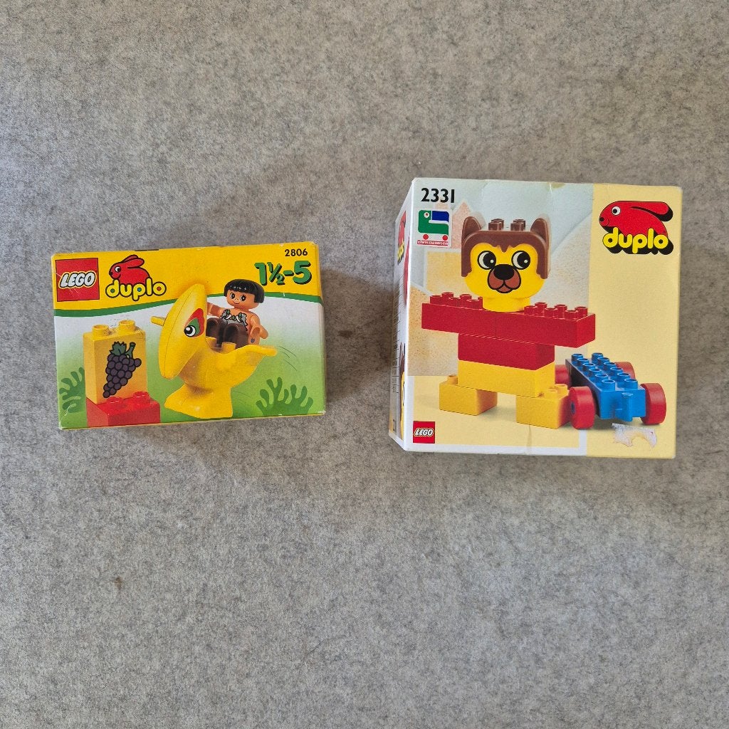 Duplo 2 oudere doosjes. 2331 Barney en 2806 dino, Ophalen of Verzenden, Duplo