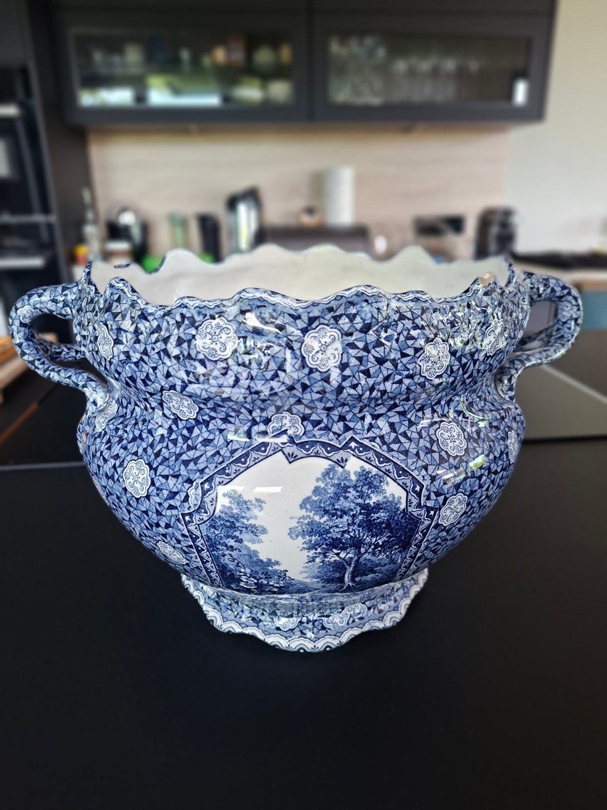 Cache-pot ou jardinière VILLEROY ET BOCH,  1920, 1930., Enlèvement
