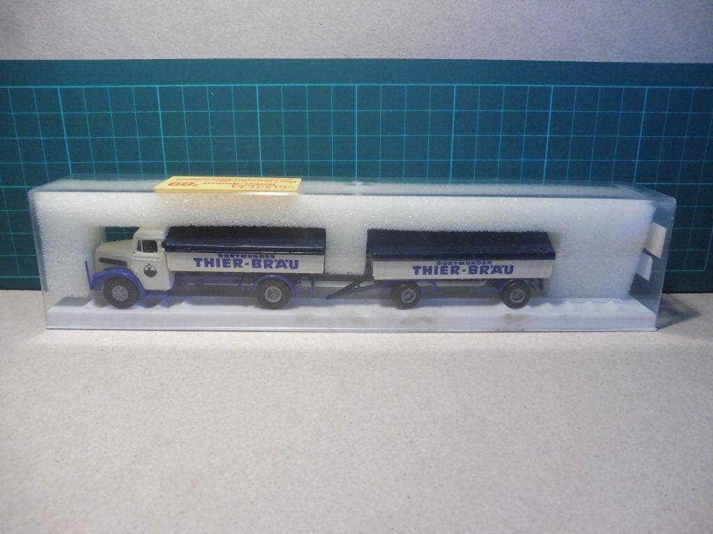 1:87 Brekina 7227 MAN F8 Dortmunder Thier bräu bier truck, Hobby & Loisirs créatifs, Voitures miniatures | 1:87, Enlèvement ou Envoi