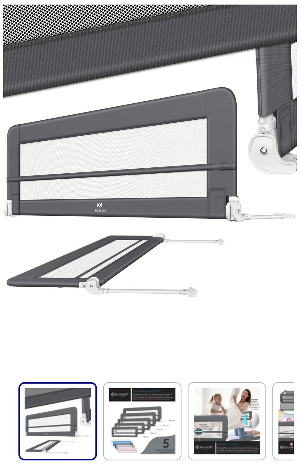KESSER Bedhekje 42cm.Hoog – 150/180en 200 cm – Nieuw, Kinderen en Baby's, Kinderkamer | Bedden, Nieuw, 180 cm of meer, Minder dan 70 cm