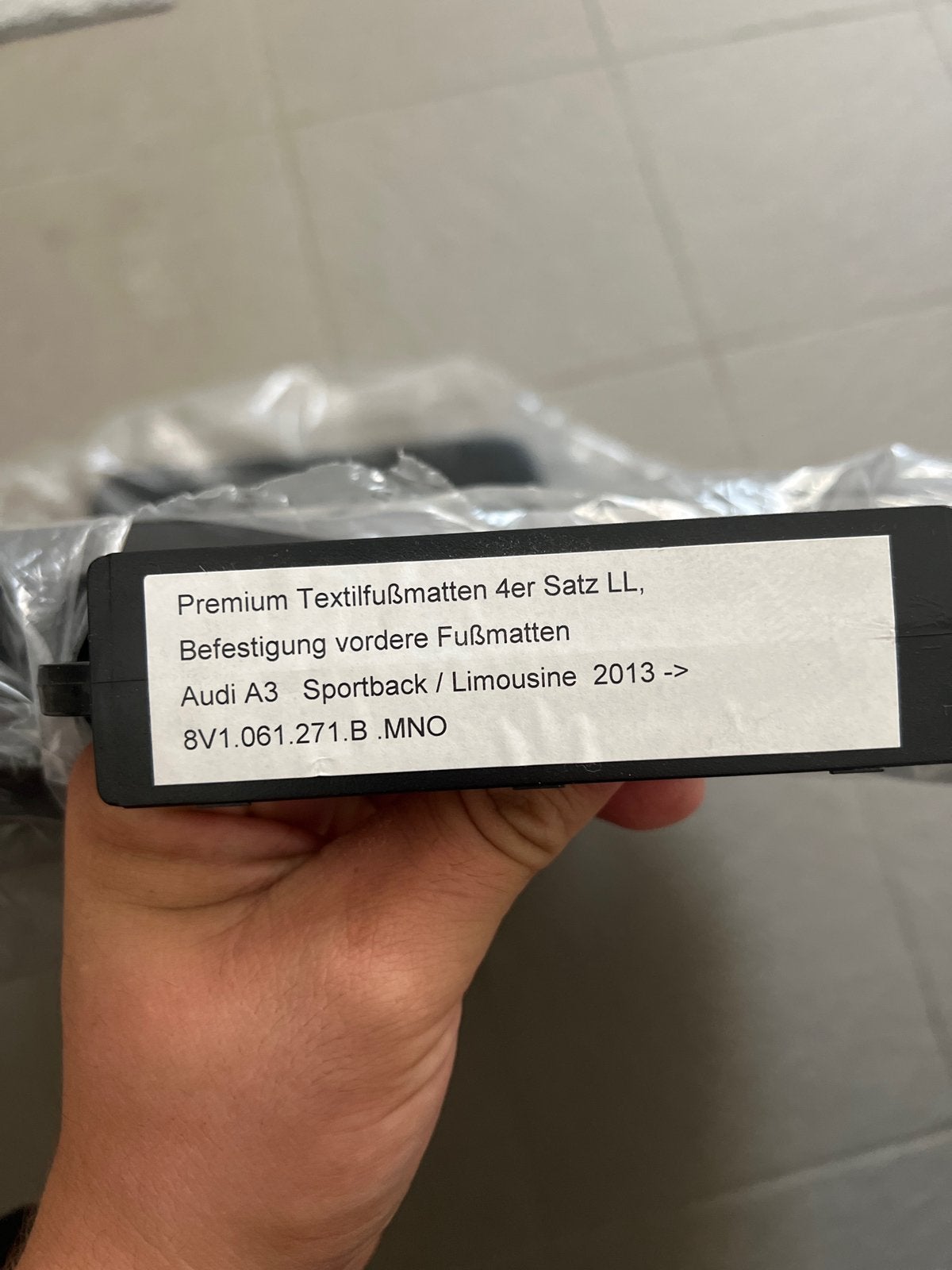 Originele Audi A3 Premium Textielmatten / Vloermatten, Auto diversen, Automatten, Ophalen, Nieuw